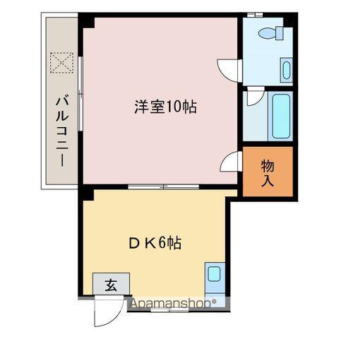 パステルクボ5(1DK/2階)の間取り写真