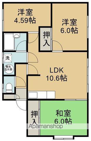 ツインエステート(3LDK/1階)の間取り写真
