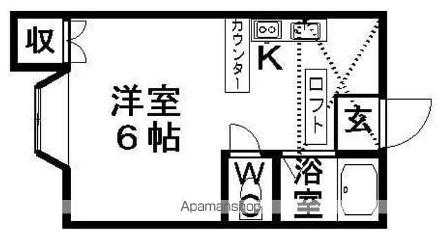 メゾン・ド・ジュアン(1K/2階)の間取り写真
