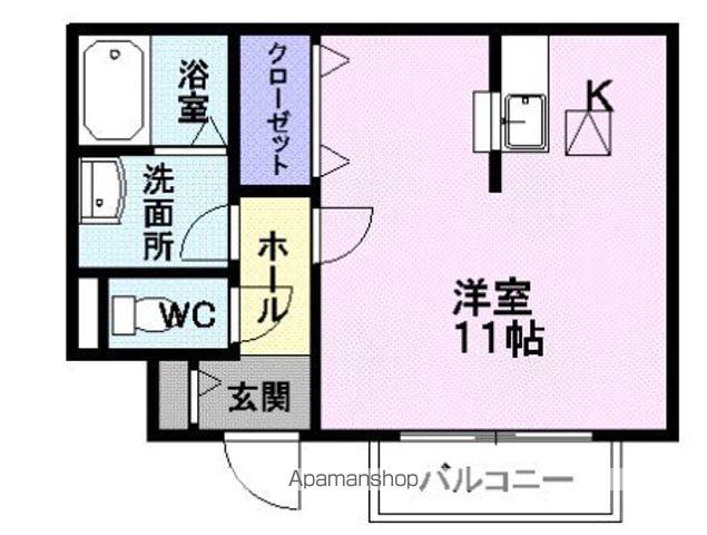 コータ・コートM(1K/1階)の間取り写真