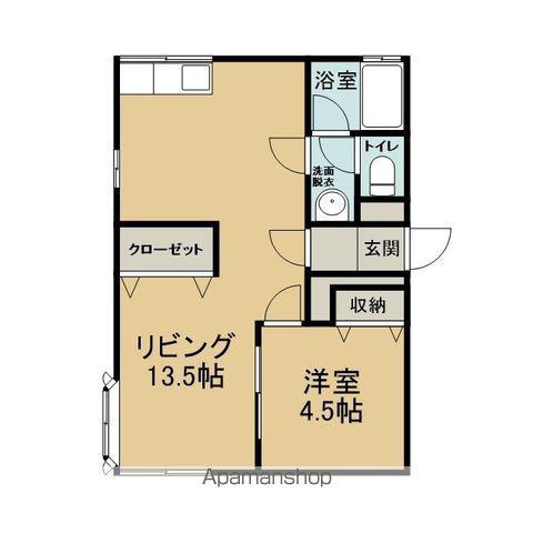 シティハイムソファレC(1LDK/1階)の間取り写真