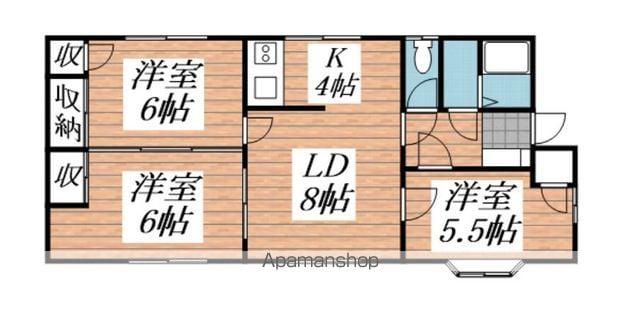 鹿島線 鹿島神宮駅 バス乗車時間：23分 鉢形バス停で下車 徒歩26分 1階建 築36年(3LDK)の間取り写真