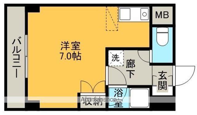 第5馬橋マンション(ワンルーム/1階)の間取り写真