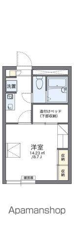 レオパレスライブリーⅡ(1K/2階)の間取り写真