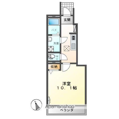 DURATE REVE(1K/1階)の間取り写真