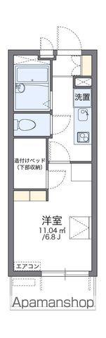 レオパレスエムズシティ(1K/2階)の間取り写真