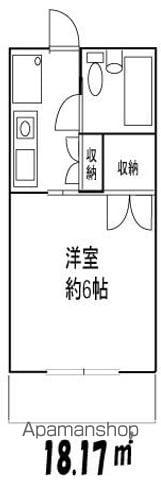 メゾンド・シャテンB(1K/1階)の間取り写真