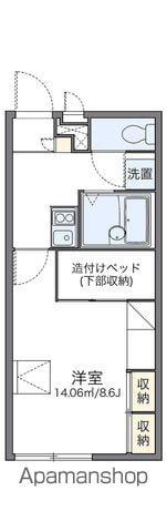 レオパレスミナギⅡ(1K/2階)の間取り写真