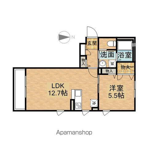 ホーフⅡ(1LDK/2階)の間取り写真