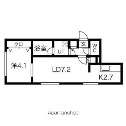 LA MERIDIAN(1LDK/5階)の間取り写真