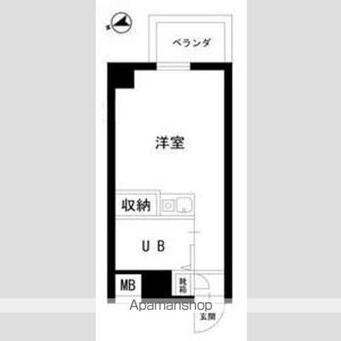 仲町台フェニックスコート(ワンルーム/3階)の間取り写真