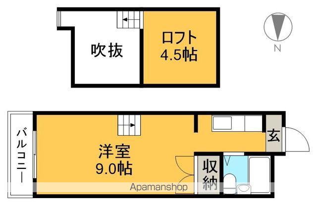 新堀ハイツ3(ワンルーム/4階)の間取り写真