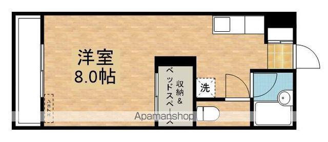 サンセットビレッジ新川A棟(ワンルーム/2階)の間取り写真