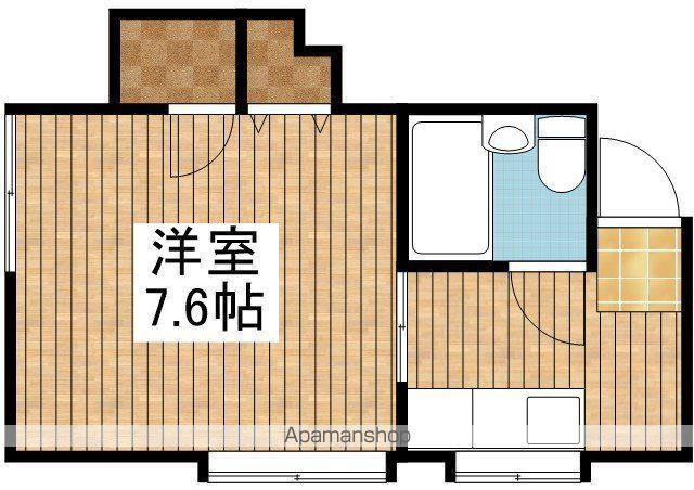 ケンハウスⅡ(1K/1階)の間取り写真