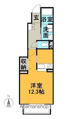 フォーリスト清水(ワンルーム/1階)の間取り写真