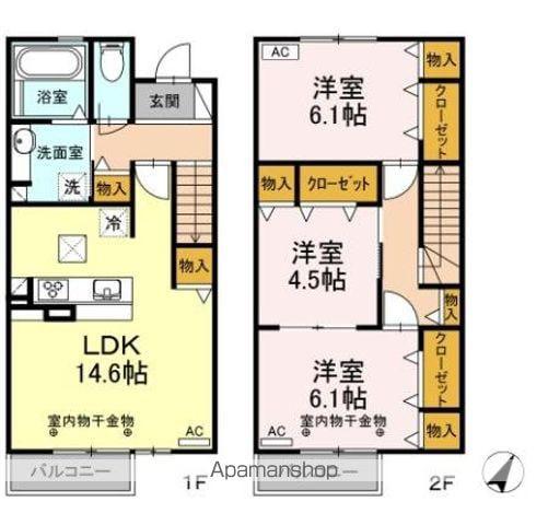 ヴィラ・グレイス(3LDK)の間取り写真