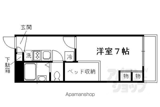レオパレス安信町四九番地(1K/1階)の間取り写真
