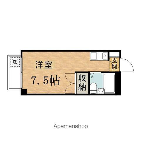 エルム高幡 A棟(ワンルーム/2階)の間取り写真