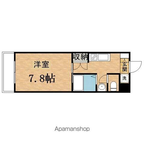 CS35 IZUMI(1K/2階)の間取り写真