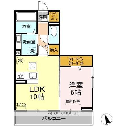 ルミナーレ(1LDK/1階)の間取り写真