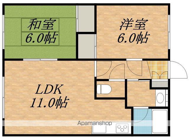 パークサイド811(2LDK/1階)の間取り写真