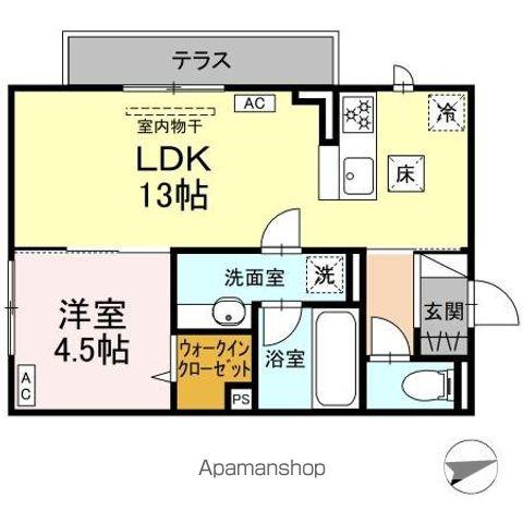 BELLE DEMEURE(1LDK/1階)の間取り写真