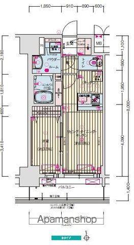 プレサンスTHE新栄(1LDK/8階)の間取り写真