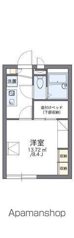 レオパレスTKNⅡ(1K/1階)の間取り写真