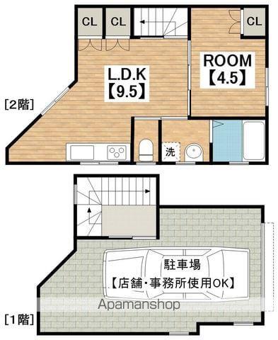 SOCLE DE TAJIMA(1LDK/2階)の間取り写真