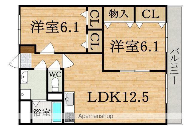 GRAN KUZUMIⅡ(2LDK/2階)の間取り写真