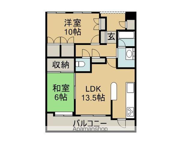 クランズスクエア中央通(2LDK/12階)の間取り写真