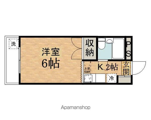 セントラルマンション(ワンルーム/3階)の間取り写真