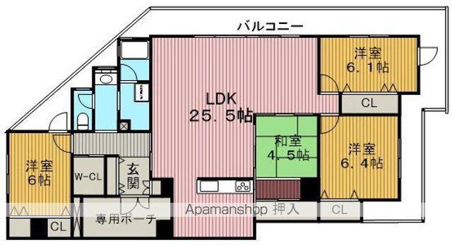 アランジェヒルズ東豊中(4LDK/9階)の間取り写真