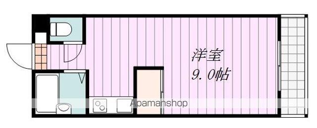 EAUDESOURCE(ワンルーム/4階)の間取り写真