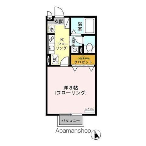 エクセレントタウン・村井A(1K/2階)の間取り写真