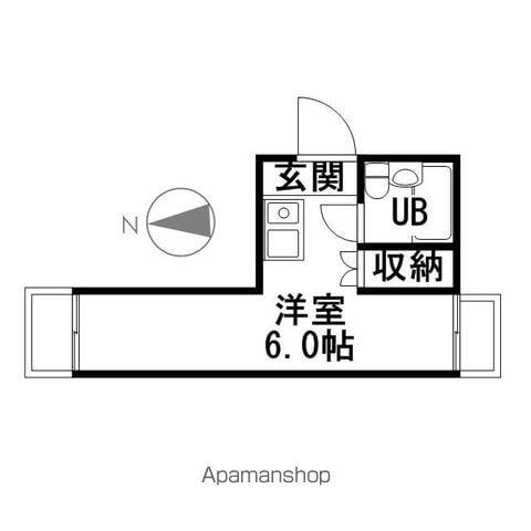 ヴィラカレッジ千代田(ワンルーム/5階)の間取り写真
