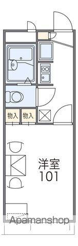 レオパレス輝Ⅱ(1K/1階)の間取り写真
