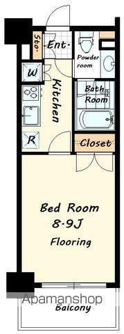 コンフォリア新宿御苑Ⅰ(1K/10階)の間取り写真