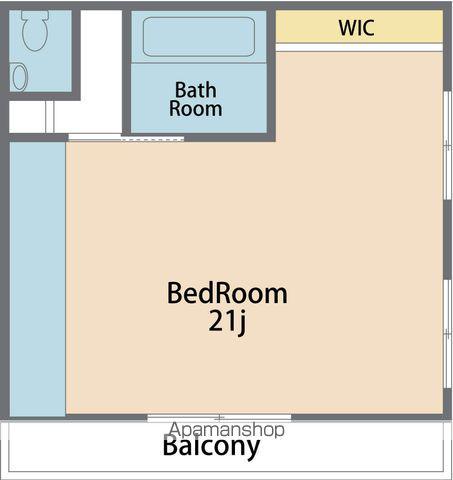 信本ハイム(ワンルーム/3階)の間取り写真