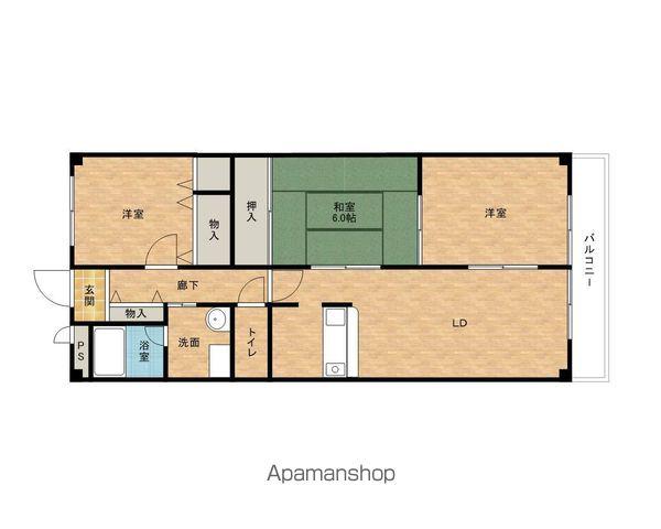 ヴィーブル18(3LDK/3階)の間取り写真