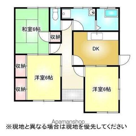 予讃線 新居浜駅 徒歩45分 1階建 築35年(3DK)の間取り写真
