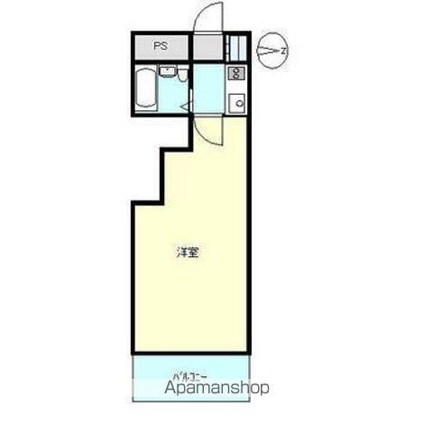 クリナーレ志家町(1K/2階)の間取り写真