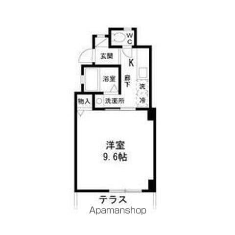 CSレジデンス(1K/1階)の間取り写真