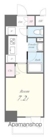 カサ・フェリーチェ(1K/3階)の間取り写真