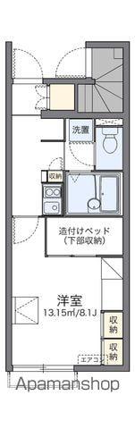 レオパレスアイランド(1K/1階)の間取り写真