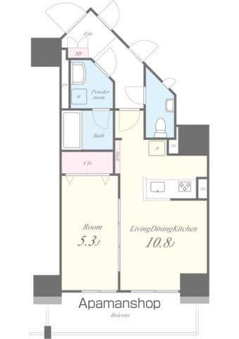 ROOTS BUNKYO OTOWA(1LDK/11階)の間取り写真