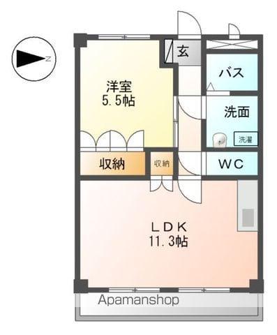 ガーデンビレッジPARTⅠ(1LDK/2階)の間取り写真