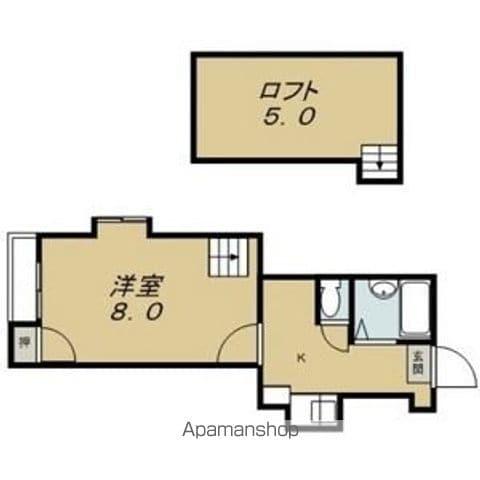 ファミール・エス(1K/2階)の間取り写真