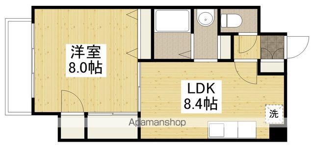 レイクタワーマンション(1LDK/2階)の間取り写真