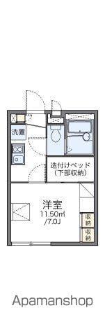 レオパレスエトワール(1K/2階)の間取り写真